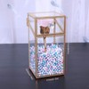 L-Lei Makeup Brush Holder with Lid,Clear Glass Makeup Brush Organizer