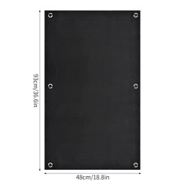 Blackout Curtain Portable Travel Blackout Blind Temporary 100% Blackout Cloth Thermal Insulated Blackout Fabric Shade with 7 Suction Cups for Bedroom Loft Car Window Skylight 48*93cm/18.89*36.6inch