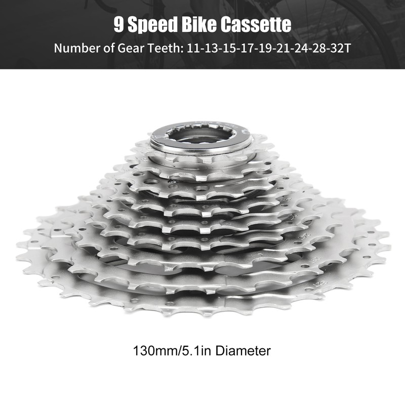 FMFXTR 9 Speed Bike Cassette Anti Rust Lightweight Bicycle Flywheel