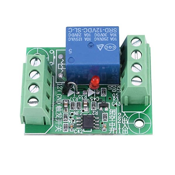 Broco DC 12V Single Channel Bistable Circuit Trigger Switch Relay Control Module