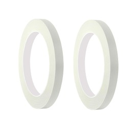 Qrity Masking Tape, 10 mm x 50 m, Painter's Masking Tape, Painter's Masking Tape for Painting Work and Decoration, White, Pack of 2