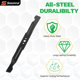 Sounrui (Set of 2) 42 Inch High-Lift Mower Blades for EGO Power+ 42” Z6 Zero-Turn Riding Mower ZT4204L ZT4200, Fits T6 Riding Mower TR4204, Replaces OEM AB4200 AB4200D