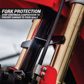Loadfast Motocross Dirt Bike Fork Support for Suspension Fork Seal for Springs Fork Saver Brace - The Ultimate Wheel Chocks Protection for your Motorcycle Forks