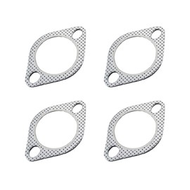 MAEXUS 55mmx2mm Engine Cover Ceramic Coated Turbo Gasket Flange Gasket Exhaust Gasket Reinforced Ring High Temperature Resistant Muffler Motorcycle 4pcs