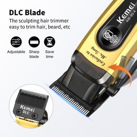 KEMEI KM-90-4 Professional Hair Clippers for Men, Clippers for Hair Cutting, Rechargeable Cordless Hair Clippers, Haircut Clippers, Hair Cutting Tools, LED Display, Perfect Gifts for Men.