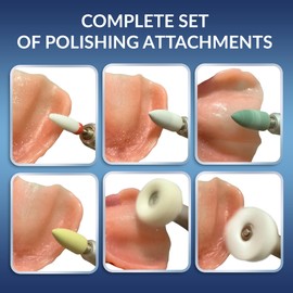 USB Polishing Machine, Portable Electric Mini Polisher 35000 RPM for Edge Correction Smoothing After Repair Cleaning Creating a Shiny Surface, Polishing Head Set with Step-by-Step Instructions