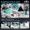 LEKOMESH Tile Hole Saw Kit for Porcelain - (6/8/10/35/50/65mm+Finger Bit+Drilling