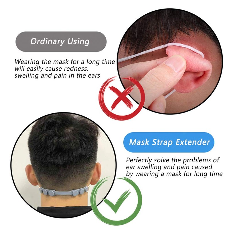 4 Pcs Anti-Tightening Mask Strap Extender Mask Holder Hook Ear