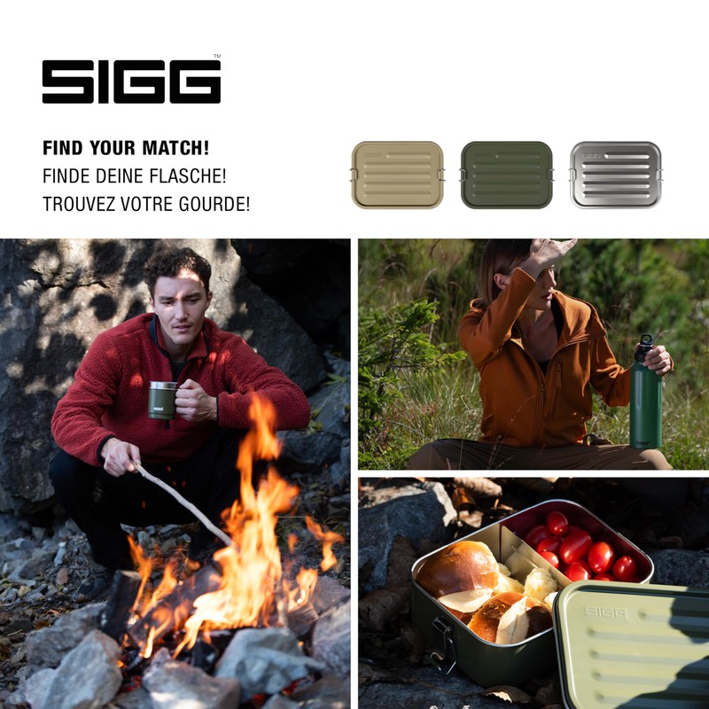 Sigg Gemstone Box Obsidian Lunch Box, Leak-proof Lunch Box for