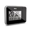Mebus Funk-Wecker mit Projektion und Thermometer Kunststoff Schwarz normal 42425