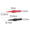 AIMALL 4PCS Multimeter Testing Lead Fluke Extention Back Probes Sharp