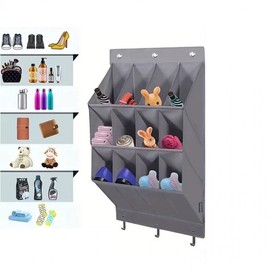 12 small accessory storage pocket gray 12 spaces