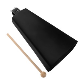 CIYODO Metal Cowbell with Stick for Sporting Events Construction Noise Maker for Beginners and Musicians Multifunctional Hand Percussion Instrument Call Bell for Bands and Parties