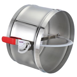 PATIKIL HVAC Duct Manual Volume Backdraft Damper, 12 Inch, Airflow Ducting Branch Vent Damper Air Control Valve, Adjustment Handle Stainless Steel, for HVAC