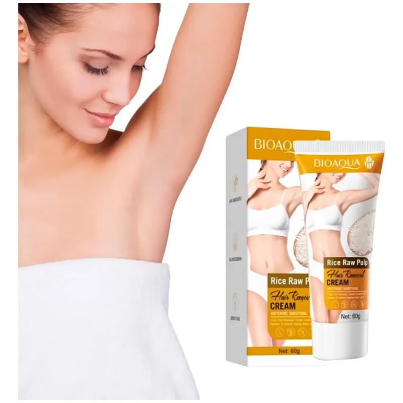 Crema Depilatoria Corporal Bioaqua Rice Raw 60 G