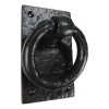 Ebros Gift Cast Iron Rustic Deluxe Oxford Ring Swivel Door