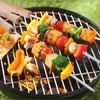 vriysei 10 Pcs Kabob Skewers, 16IN Metal Skewers for Grilling,
