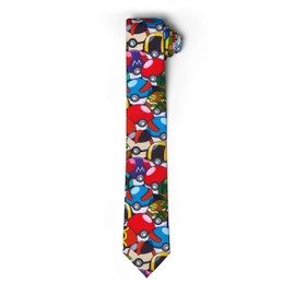 OppoSuits Pokémon Tie - Pokéball - Funny Men's Tie with Motif