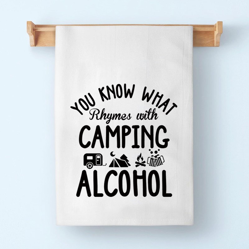 PLITI Camping Kitchen Towel Camping Lover Gift You Know What