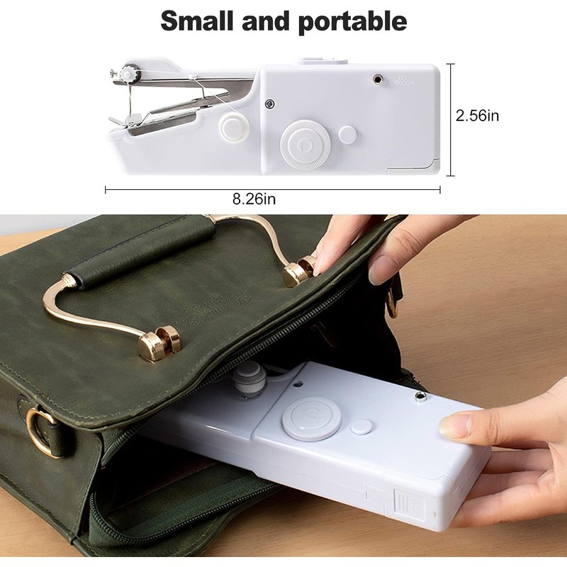 Joomouney Handheld Sewing Machine, Mini Sewing Machine, Cordless Portable