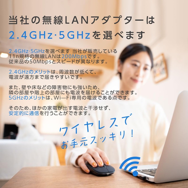 TOKAIZ Wireless LAN Wifi Device Wi-Fi5 AC Compatible, Wireless LAN