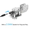CW Morse Key Stainless Steel Double Paddle Key Portable Telegraph