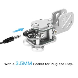 CW Morse Key Stainless Steel Double Paddle Key Portable Telegraph Key Magnetic Base