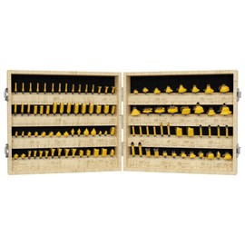 CSOOM 100PCS Router Bits Set - 1/4" Shank, Professional Wood Bits, Tungsten Carbide Milling Bits for Woodworking