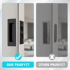 Pocket Door Handles,6 inch Recessed Flush Finger Pulls with Edge