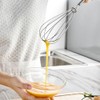 4 Stainless Steel Whisks Kitchen Tiny Whisk Egg Beater for