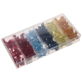 120 Pcs/60 Pairs T-Tap Quick Splice Wire Terminals, Self-Stripping Wire Connectors Nylon Insulated Terminals, Male Quick Disconnect Terminals Assortment Kit