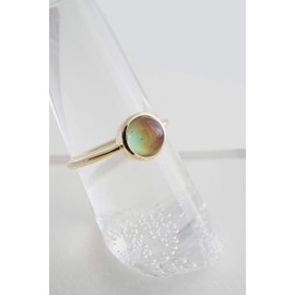 Honeycat Mood Ring in Gold, Rose Gold, or Silver | Size 4, 5, 6, 7, 8, 9, 10,11 | Minimalist, Delicate Jewelry (Gold, 10)