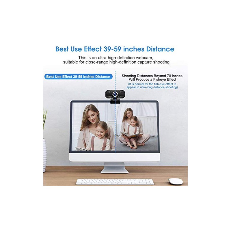 1080P Webcam Full HD Streaming Web Cámara con Micrófono Computadora