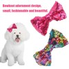 BAOFUYA 10pcs/Set Pet Dog Cat Hair Clips Cute Bowknot Bright