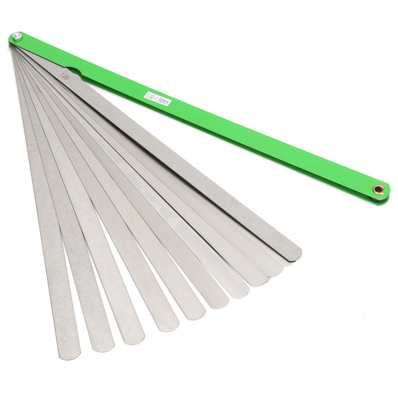 300mm Gap Feeler Gauge 17 Blades Metric 0.02-1mm Thickness Stainless