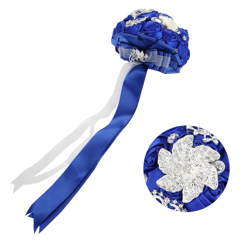 Crystal Bridal Bouquet Bridesmaid Artificial Flowers Wedding Hand Bouquet Wedding