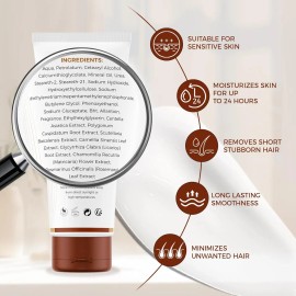 Crema Depilatoria Para Mujeres Y Hombres, Piel Sensible, Ext