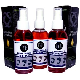3 Frascos Aceites Jye Para El Cuidado De La Barba Y Bigote Acondicionado
