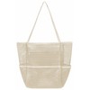 lifwimner Mesh Beach Tote Bag with Inner Pocket Womens Sandproof