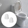 2-Pack White Ceramic Toilet Bolt Covers - Elegant Bathroom Accessories,