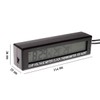Riloer Universal Auto Dashboard Digital Clocks with Blacklight and LCD