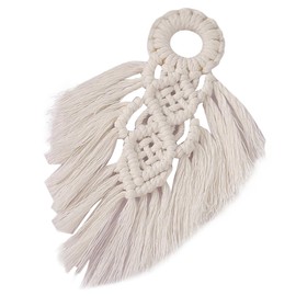 iplusmile Bohemian Macrame Woven Wall Hanging Tapestry Lightweight Cotton Rope Decor with Tassels for Home Aesthetic for Living Room Bedroom Housewarming