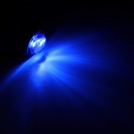 Ourbest Round LED Marker Lights, 20Pcs 3/4" LED Clearence Front Rear Side Marker Light Bullet Flush Mount with Plug Grommet Lights for Pickup Truck Offroad Blue