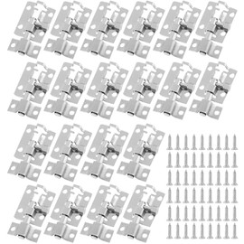 Jiozermi 20 Packs Barrel Bolt Latch, 1.5" Length and 1" Wide Slide Latch Lock, Stainless Steel Gate Latch with Mounting Screws