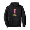 ELLIE First Birthday Novelty Girls Custom Name Pullover Hoodie