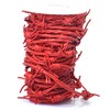 Red Fake Barbed Wire, 3 Strand Braid of 1.8mm Round
