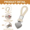 sourcing map 6 Pcs Tea Towel Clips with Cotton Loop