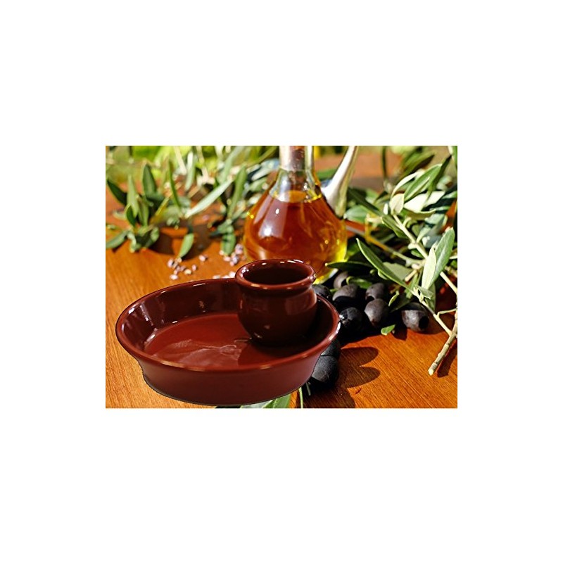 Fackelmann Small Olive Wood Plate, Ceramic, Brown, Plato Aceitunero