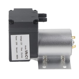 Vacuum Pump, 80 KPa 10 W DC12 V/24 V Micro Pump, Vacuum Suction Pump with Stand 8.5 x 6.2 x 2.5 cm (DC12V)