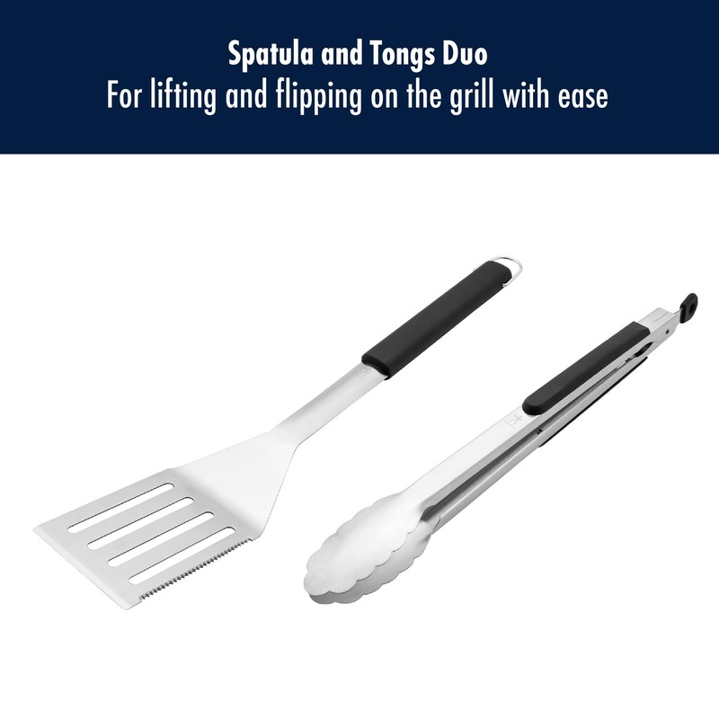 HENCKELS BBQ 2-pc Stainless Steel Grill Tool Set